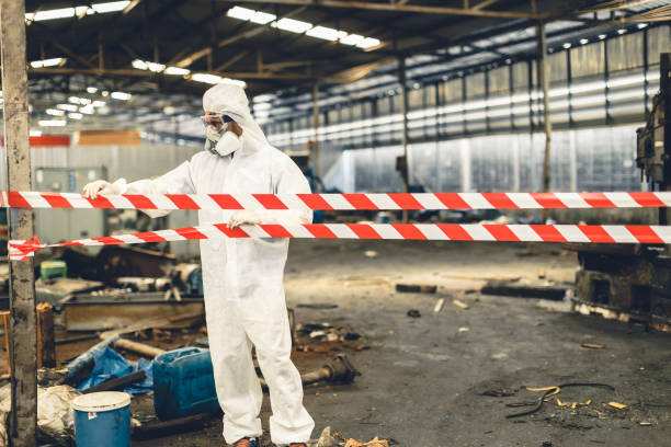 Professional Drug Lab Cleanup technician working in Huntington, IN